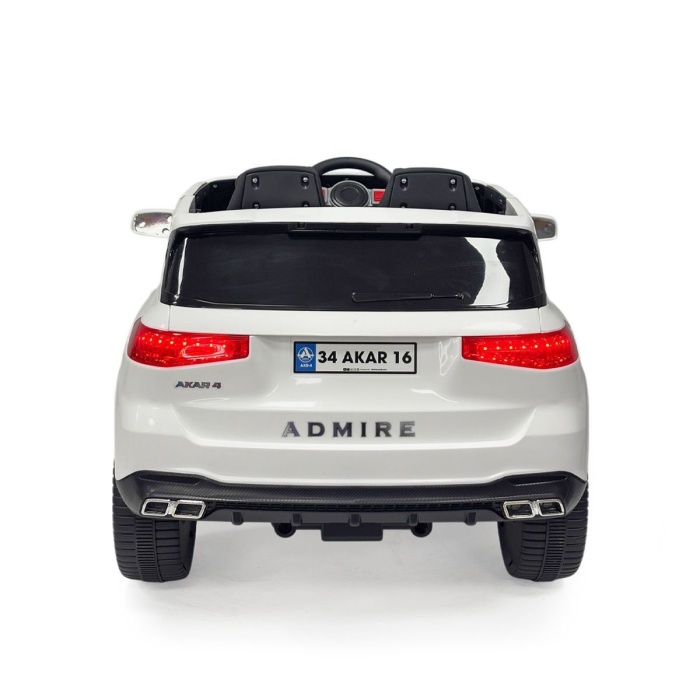 97-060 Admire Kumandalı Akülü Araba Beyaz 12 V -Akar Oyuncak