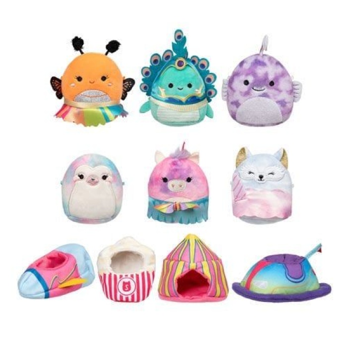SQ MM0020 Squishmallows Micromallows 6 Figür-4 Aksesuar-4 Giysi Seti -Necotoys