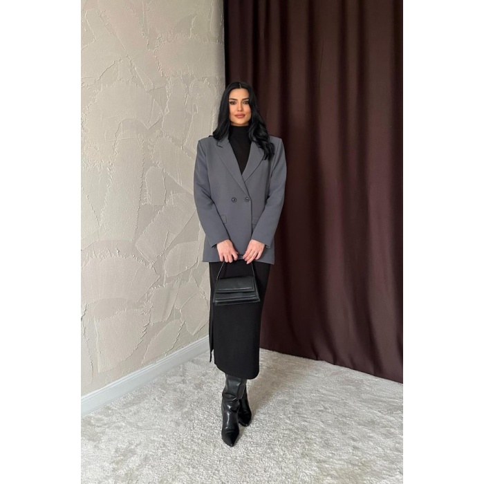 Füme Blazer Ceket