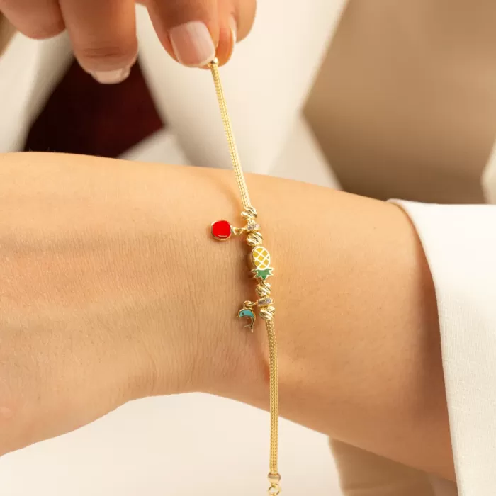ANANASLI CHARM BİLEKLİK