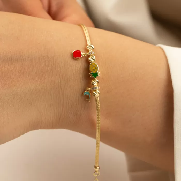 ANANASLI CHARM BİLEKLİK
