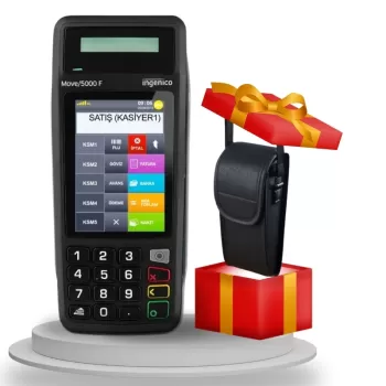 İngenico Move 5000 F Yeni Nesil Mobil Pos Yazarkasa Çanta Hediyeli