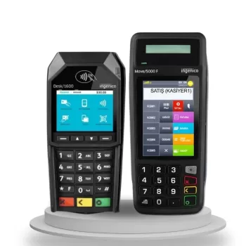 İngenico Move 5000 F Yeni Nesil Pos Yazarkasa  + Pinpad Desk 1600  10 Rulo Hediye