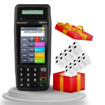 İngenico Move 5000 F Yeni Nesil Pos yazarkasa 20 Rulo Hediyeli