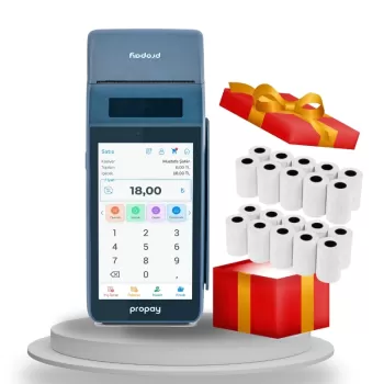 Propay P1000-ECR Android Yazarkasa Pos 20 Adet Rulo Hediye