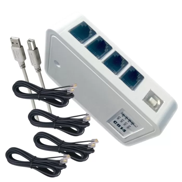 Caller ID Telefon Hatlı Modem Arayan Numarayı Gösteren 4 Hat C814A