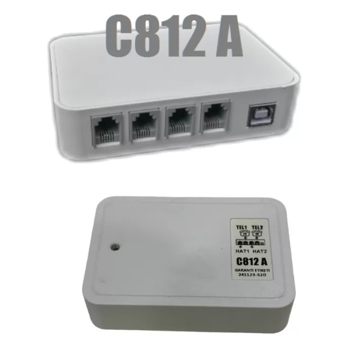 Caller ID Telefon Hatlı Modem Arayan Numarayı Gösteren 2 Hat  C812A
