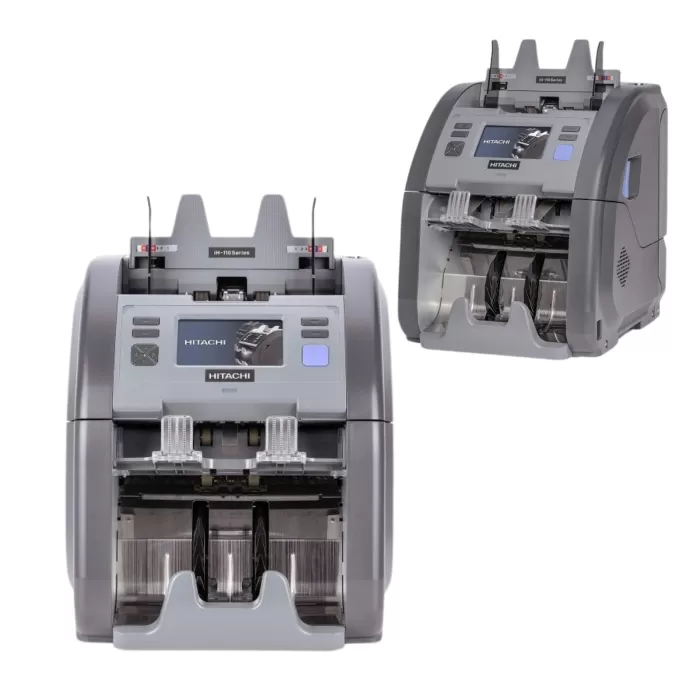 Hitachi-Hunter Ih-110 İki Katlı, 20 Ülke Kombinasyonlu Karışık Para Sayma Makinesi
