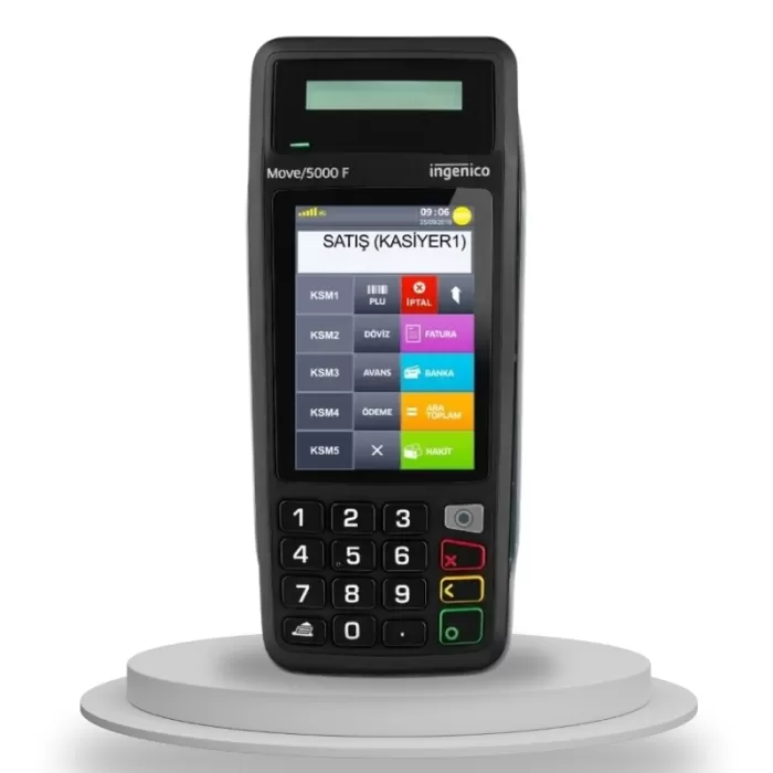 İngenico Move 5000 F Yeni Nesil Pos Yazarkasa  + Pinpad Desk 1600  10 Rulo Hediye