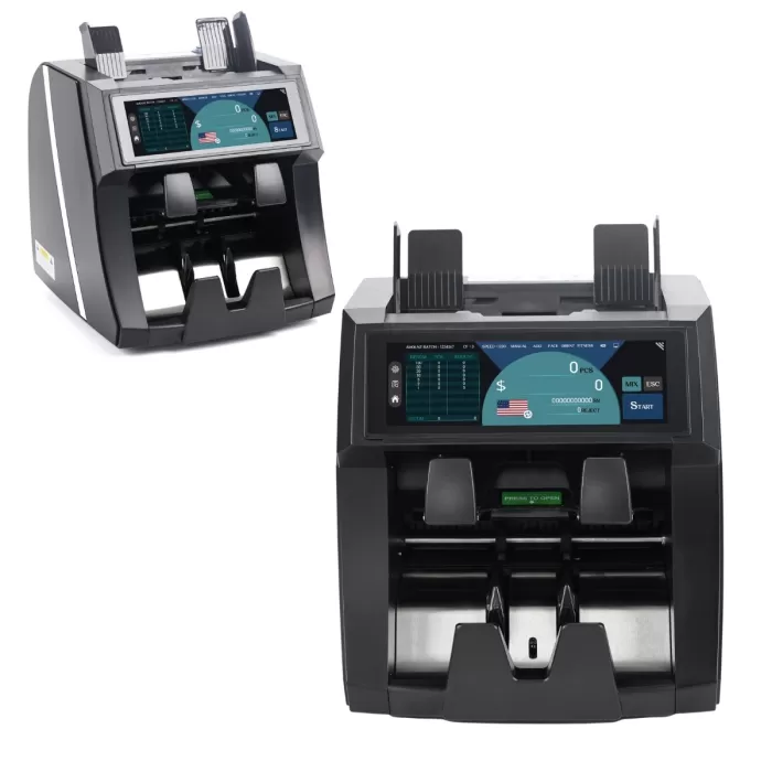 Tsp Para Sayma Makinası 21 Ülke Siyah Yazıcılı