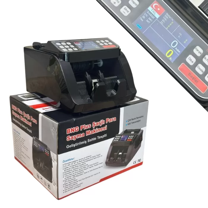 Bng Plus Mobil seyyar Şarjlı Para Sayma makinası TL /  EURO