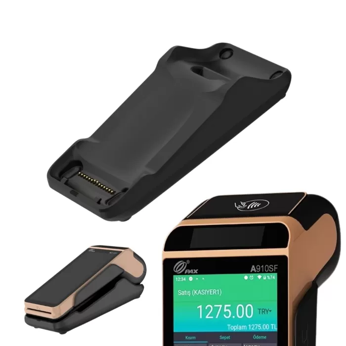 PAX A910SF Android YazarkasaPOS + 910sf İletişim ve Şarj Ünitesi