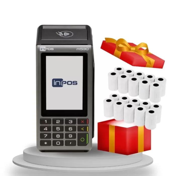 inPOS M530 4G YazarKasa Pos + 20 Adet rulo Hediye