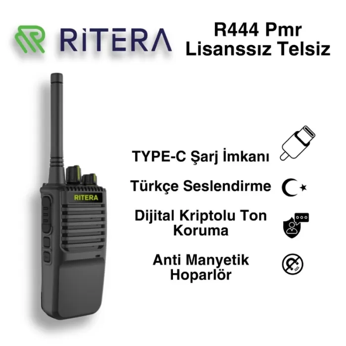 Ritera R444 Pmr Lisanssız El Telsizi