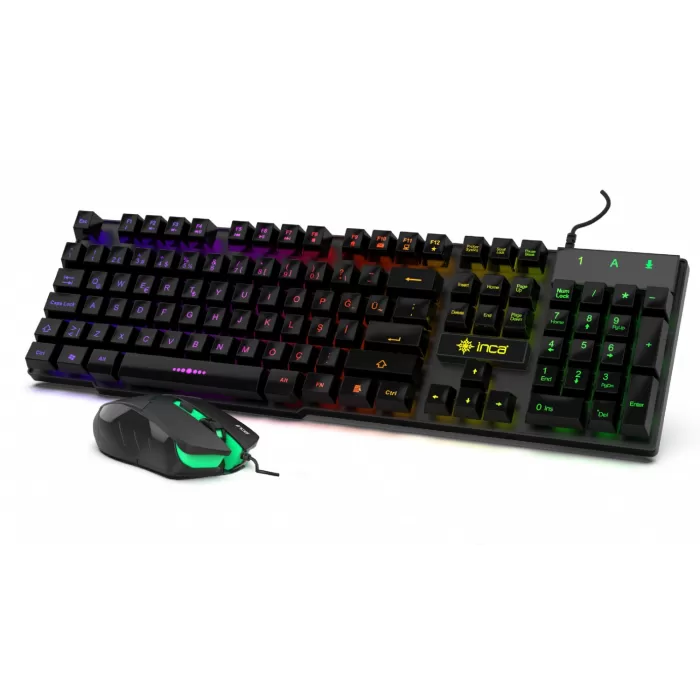 İnca Ikg-448 Raınbow Efect Mekanik Hisli Gamıng Klavye &amp; Mouse Set