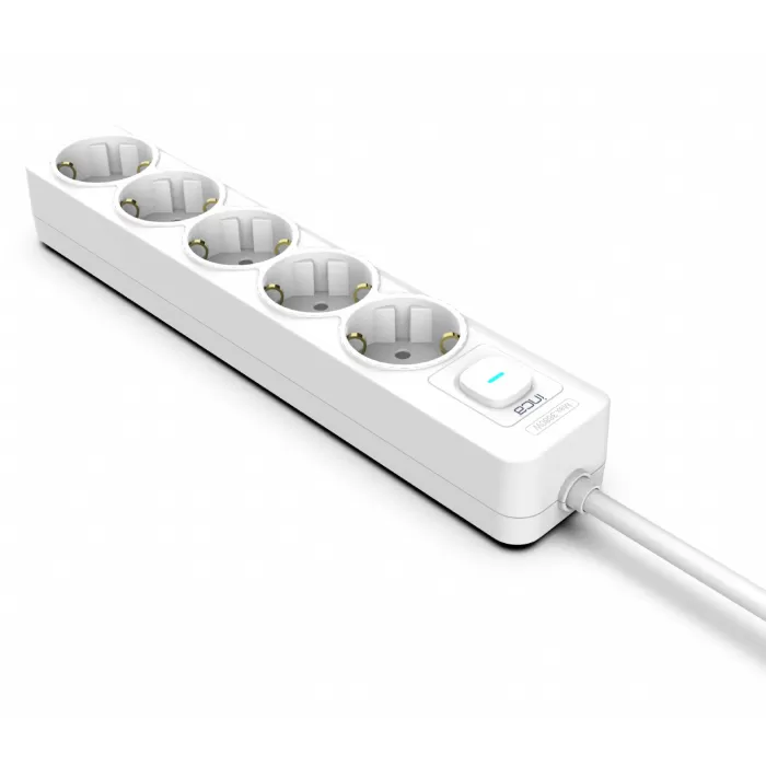 İnca Ipw-44gb 5 Port Akım Korumalı Led Tuşlu Priz 1.5m - Beyaz