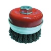 Partner PT02042 125mm Gri Burma Telli M14 Vidalı Çanak Fırça