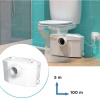 Sanihydro Sanipro XR WC + 3 Ünite Öğütücü Tahliye Cihazı
