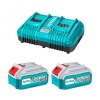 Total TGSLI401682 40V 2x4.0Ah Kömürsüz Akülü Zincirli Ağaç Testere Motoru