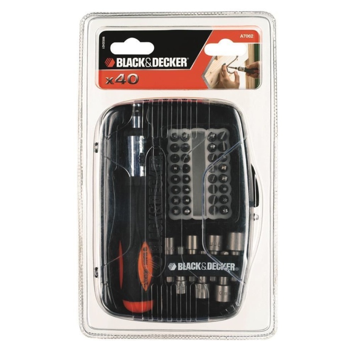Black+Decker A7062 40 Parça Cırcırlı Tornavida Seti