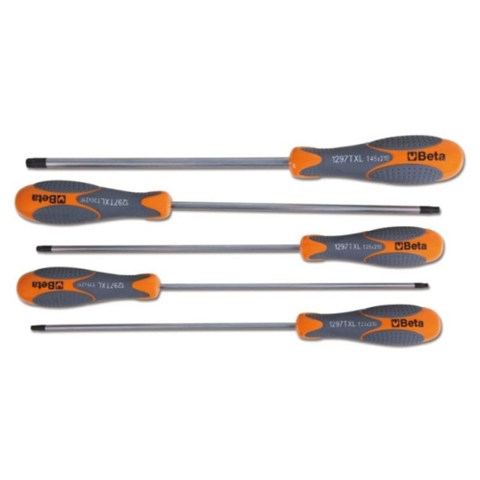 Beta 012970325 1297TX/L-S5 5 Parça Uzun Torx Tornavida Takımı