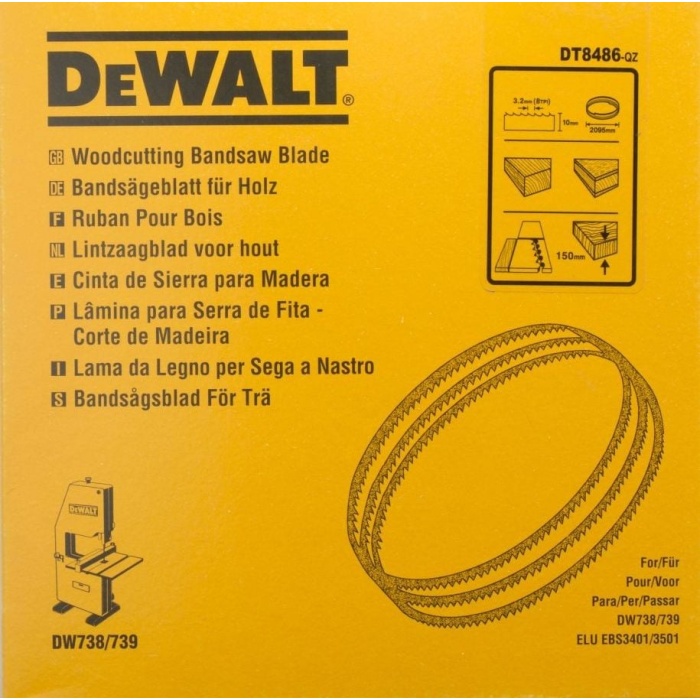 Dewalt DT8486 Bant Testeresi