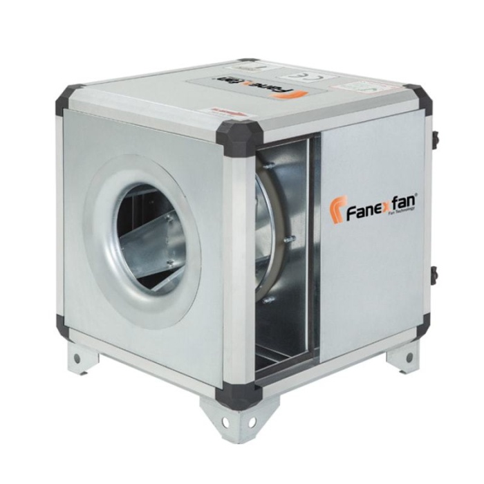 Fanexfan FPH-400 Harici Motorlu Tek Cidarlı Akustik İzoleli Hücreli Fan (Geriye Eğimli Plug Fanlı) Monofaze
