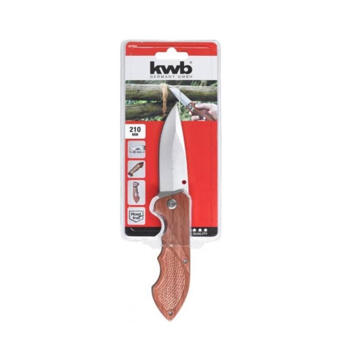 Kwb 49021990 Profesyonel Ahşap Saplı Küçük Katlanır Av Bıçağı