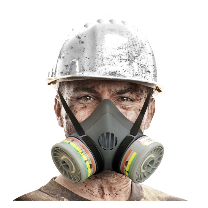 MaxSafety YYM-SET1 Çift Filtreli Hazır Set Yarım Yüz Solunum Maskesi