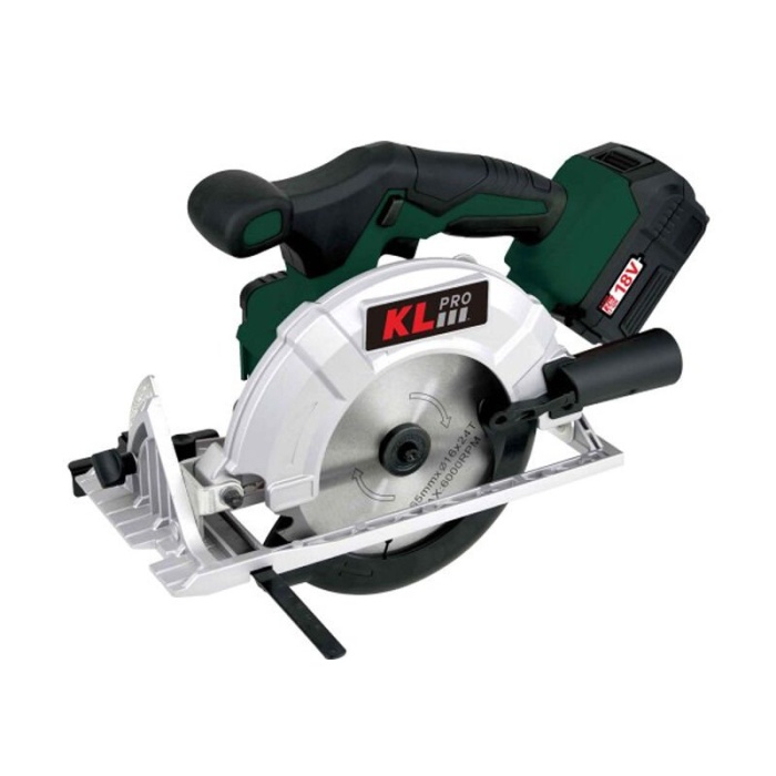 KL Pro KLDAT18B-50 18V 5.0AH 165mm Kömürsüz Şarjlı Daire Testere
