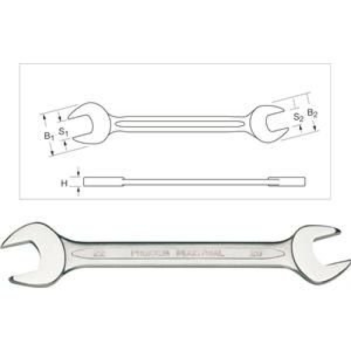 Proxxon 23840 14x15mm İnce Açık Ağız Anahtar