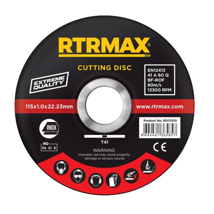 RTRMAX RDM11530 115x3.0x22 Metal Kesme Diski