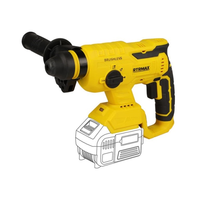 RTRMAX RTX2095 X-LION 18V 2.2J 2x4 Ah Akülü Kömürsüz Elektropnömatik Kırıcı-Delici