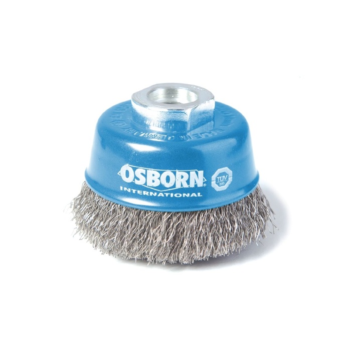 Osborn Pro (TAIFUN) D100 M14 Çelik Düz Telli Çanak Fırça