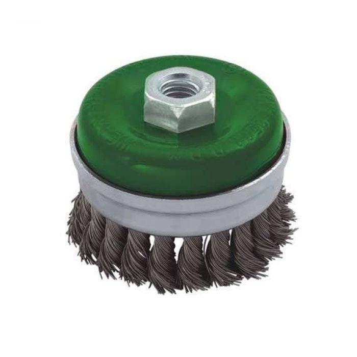 Troy 27708-100 Burma Telli KuşaKLı Çanak Fırça (100mm)