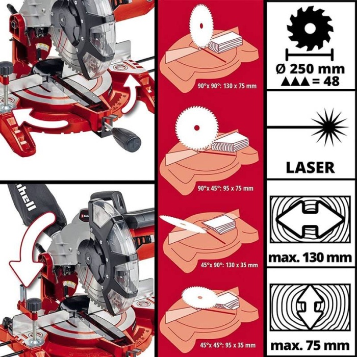 Einhell 4300850 TC-MS 2513 L Gönye Testere