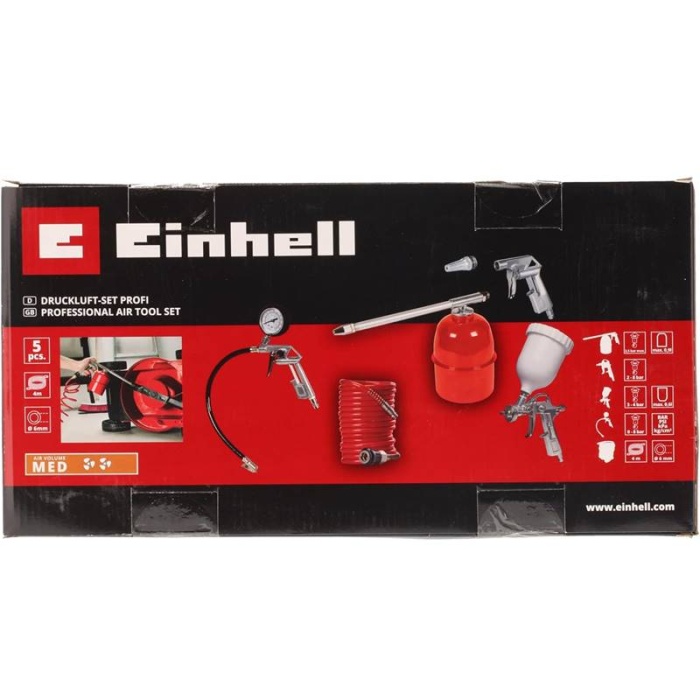 Einhell 4132720 Kompresör 5 Parça Havalı Alet Seti