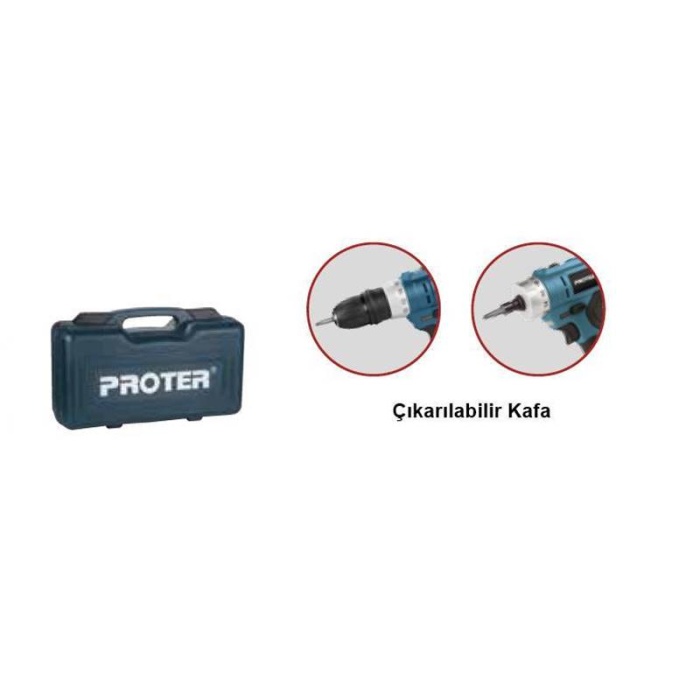 Proter PST 222 Plus Şarjlı Akülü Vidalama Tornavida