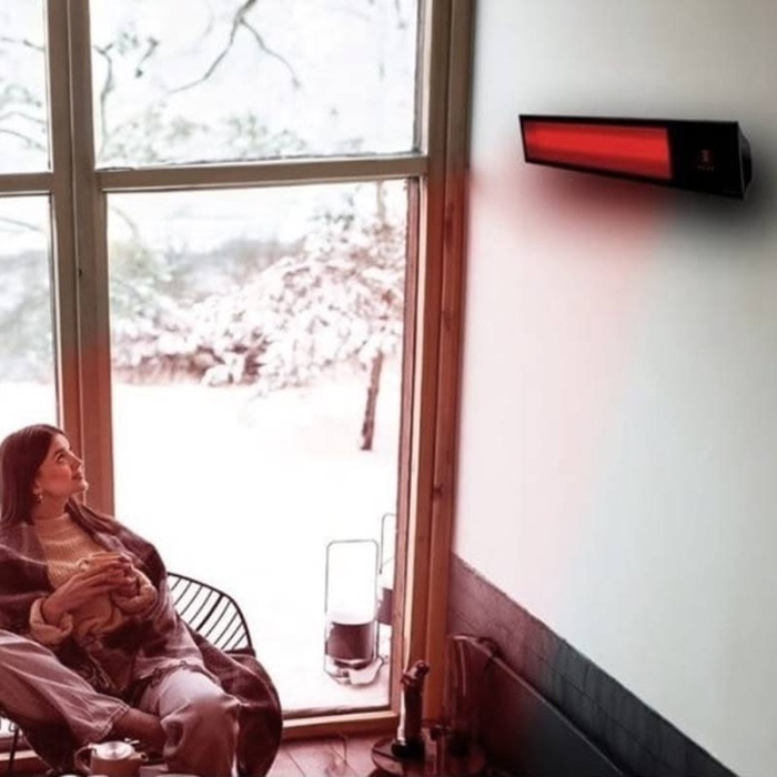 Elcon Glass IR-2000 Quartz Camlı Duvar Tipi Infrared Isıtıcı 2000W
