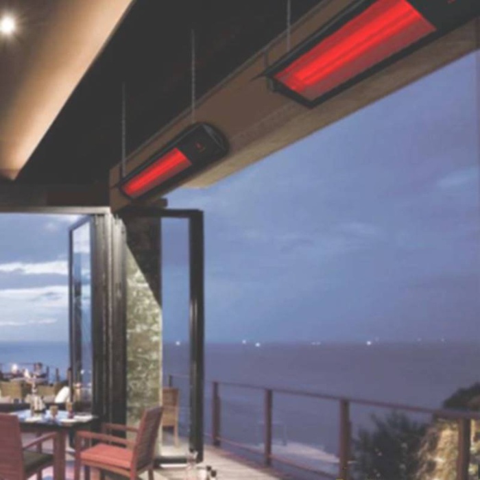 Elcon Glass IR-2000 Quartz Camlı Duvar Tipi Infrared Isıtıcı 2000W