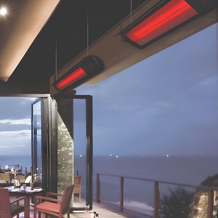 Elcon Glass IR-2500 Quartz Camlı Duvar Tipi Infrared Isıtıcı 2500W