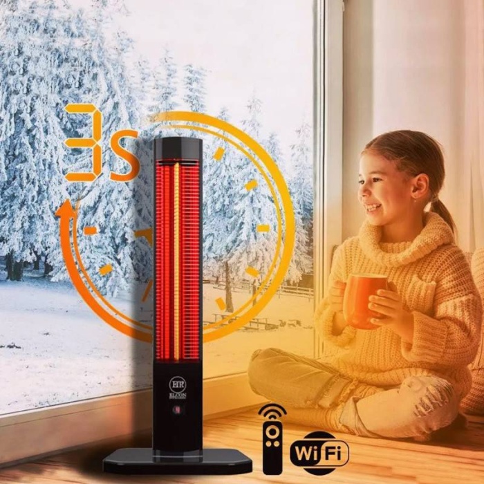 Elcon STC-2000 Kule Tipi Karbon Infrared Isıtıcı 2000W