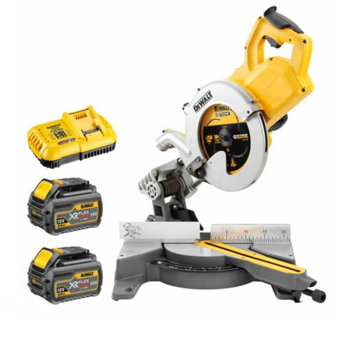 Dewalt DCS778T2 54V 216mm XR FlexV Kömürsüz Çift Akülü Gönye Testere