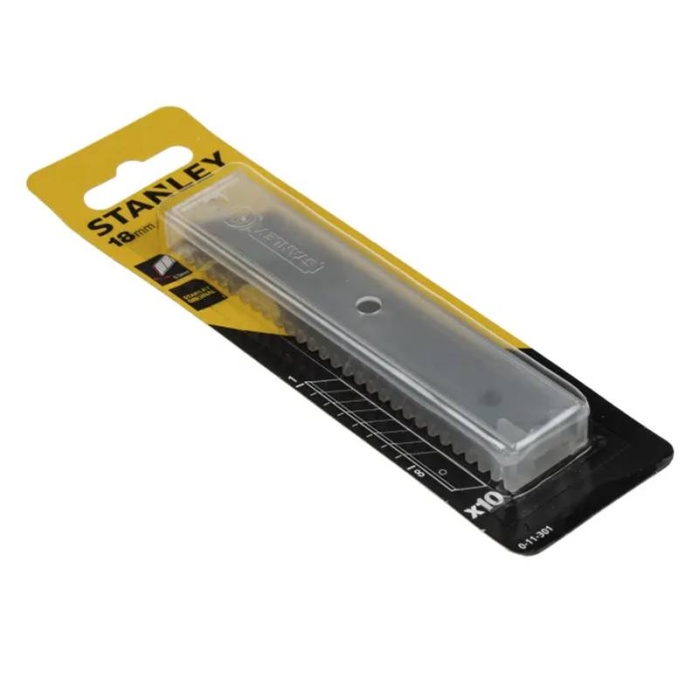 Stanley 0-11-301 18mm Sustalı Maket Bıçağı Yedeği (10lu Paket)