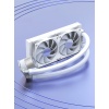 MasterFox GS240 240mm Beyaz Boruları Işıklı Sıvı Soğutma