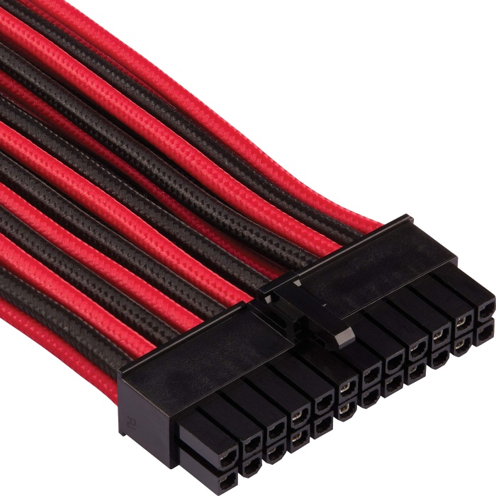 MasterFox Siyah / Kırmızı Power Supply Sleeved Kablo Seti