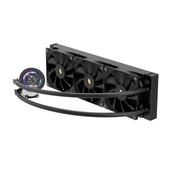 MasterFox Baidi 360 Siyah LCD Ekranlı Sıvı Soğutma