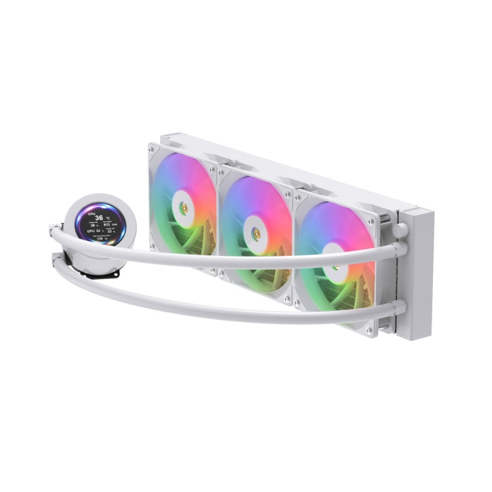 MasterFox Baidi 360 Beyaz LCD Ekranlı Sıvı Soğutma
