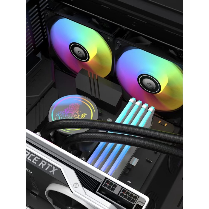 MasterFox Kirin 240mm Siyah Sıvı Soğutma