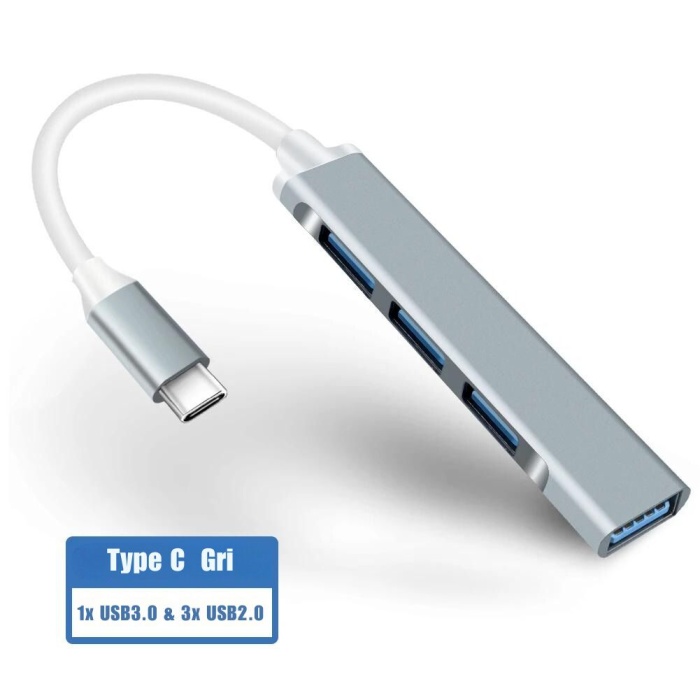 MasterFox C-809 Type-C To 4x Usb ( 1x 3.0 3x 2.0)  Çevirici Hub Adaptör